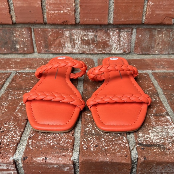 Dolce Vita Women's Indy Flat Sandals in Persimmon Stella Orange Size 7.5 - Picture 2 of 7